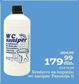 Sredstvo za kupatilo wc saniper Panonija 1l