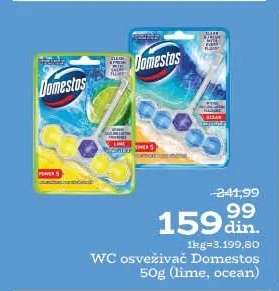 WC osveživač Domestos 50g (lime, ocean)
