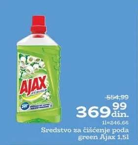 Sredstvo za čišćenje poda green Ajax 1,5l