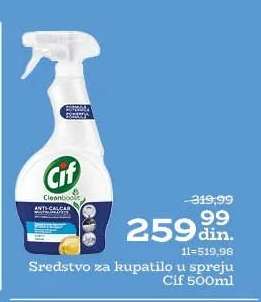 Sredstvo za kupatilo u spreju Cif 500ml