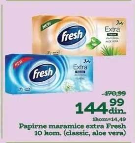 Papirne maramice extra Fresh