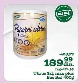 Ubrus 3sl, max plus Baš Baš 400g