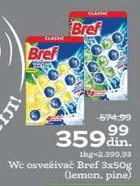 WC osveživač Bref 3x50g