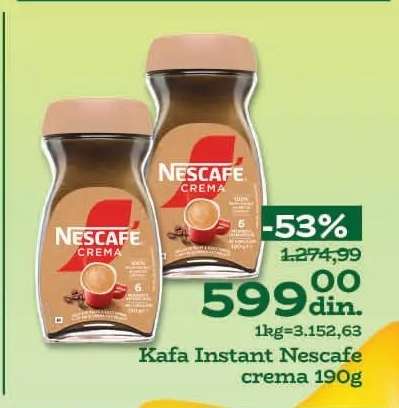 Kafa Instant Nescafe Crema 190g