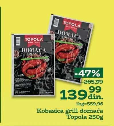 Kobasica grill domaća Topola 250g
