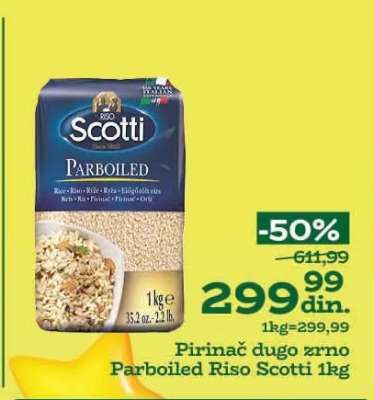 Pirinač dugo zrno parboiled Riso Scotti 1kg