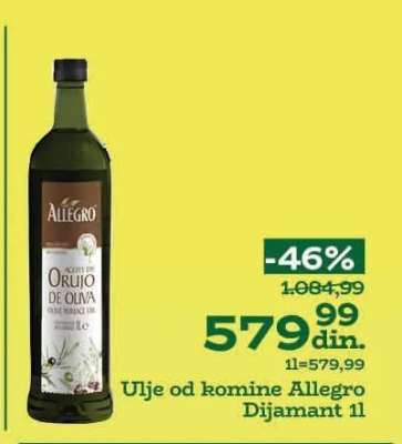 Ulje od komine Allegro Dijamant 1l
