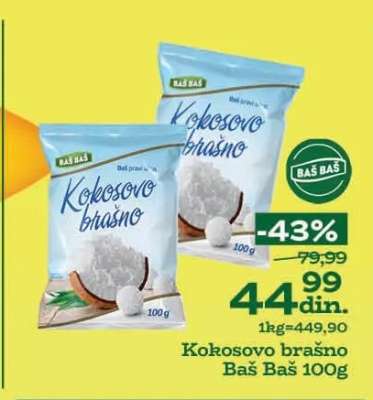 Kokosovo brašno Baš Baš 100g
