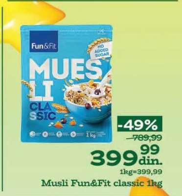 Musli Fun&Fit classic 1kg