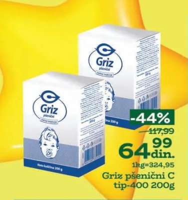 Griz pšenični C tip-400 200g