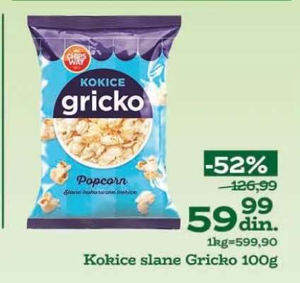 Kokice slane Gricko 100g