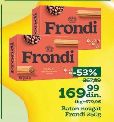Baton nougat Frondi 250g