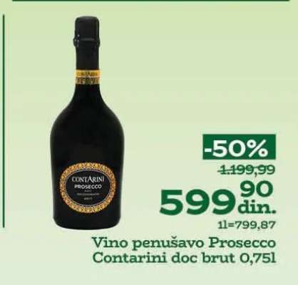 Vino penušavo Prosecco Contarini doc brut 0,75l