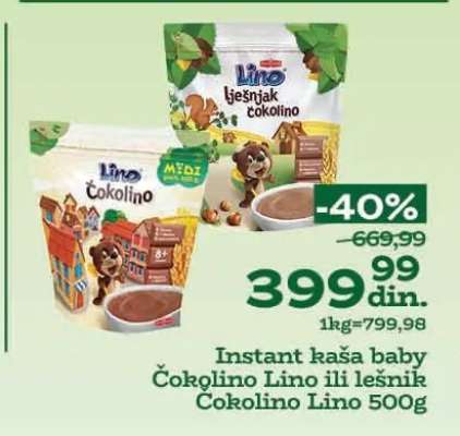 Čokolino Lino ili lešnik Čokolino Lino 500g