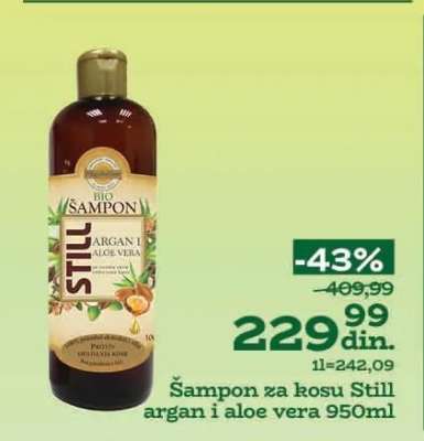 Šampon za kosu Still argan i aloe vera 950ml