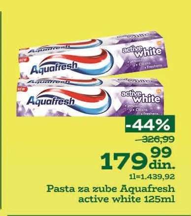 Pasta za zube Aquafresh active white 125ml