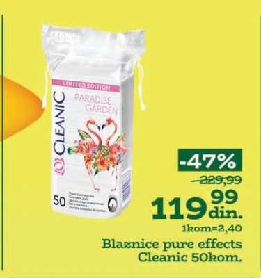 Blaznice pure effects Cleanic 50kom.