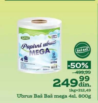 Ubrus Baš Baš mega 4sl. 800g