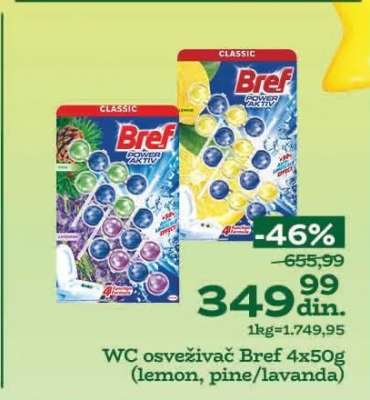 WC osveživač Bref 4x50g