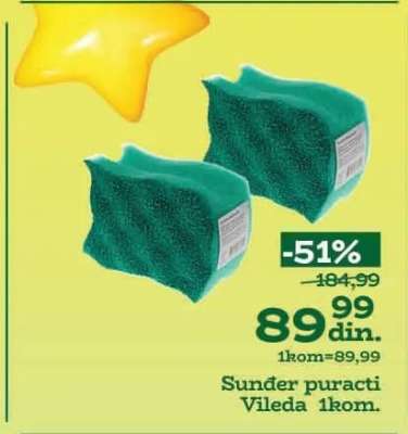 Sunder puracti Vileda 1kom.