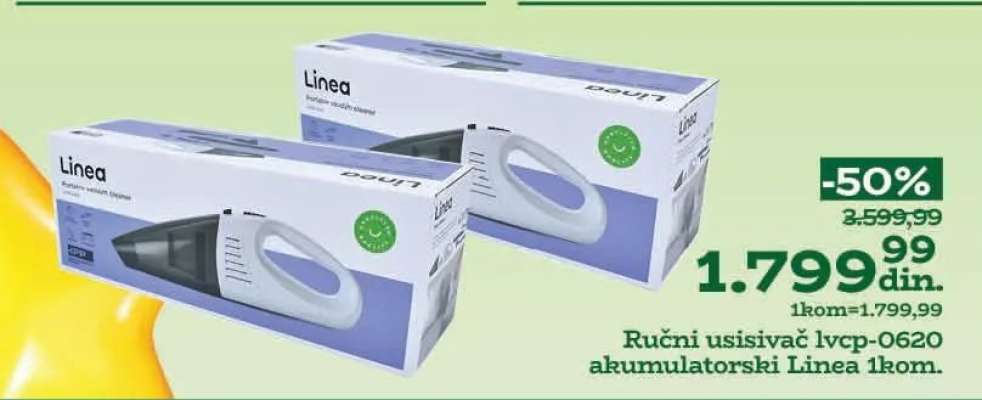 Ručni usisivač lvcp-0620 akumulatorski Linea 1kom.