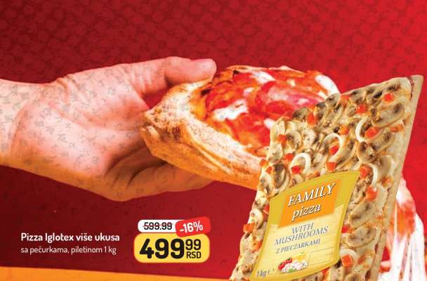 Pizza IgloTex više ukusa