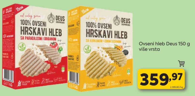 Ovsen hleb Deus 150 g