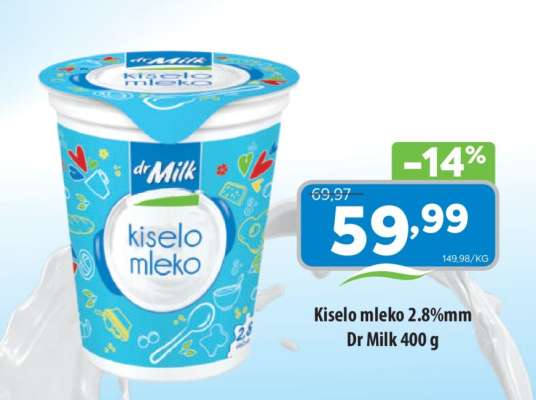Kiselo mleko 2,8 % mm