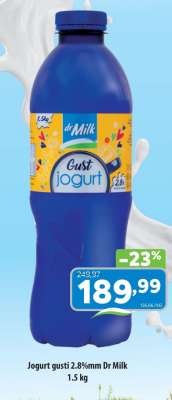Jogurt gusti 2.8%mm Dr Milk