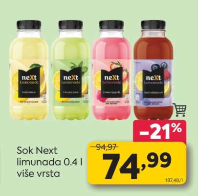 Sok Next limunada 0.4 l