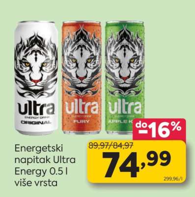 Energetski napitak Ultra Energy 0.5 l