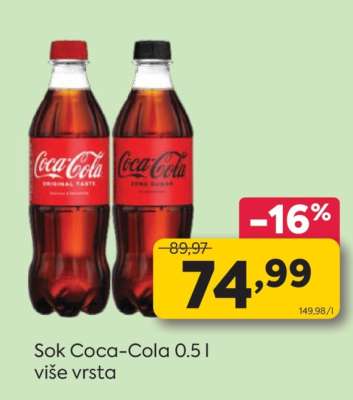 Sok Coca-Cola 0.5 l