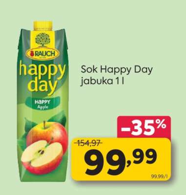 Sok Happy Day jabuka 1 l