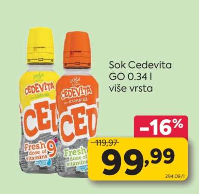 Sok Cedevita GO 0.34 l