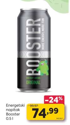 Energetski napitak Booster 0.5 l