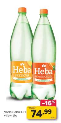 Voda Heba 1.5 l
