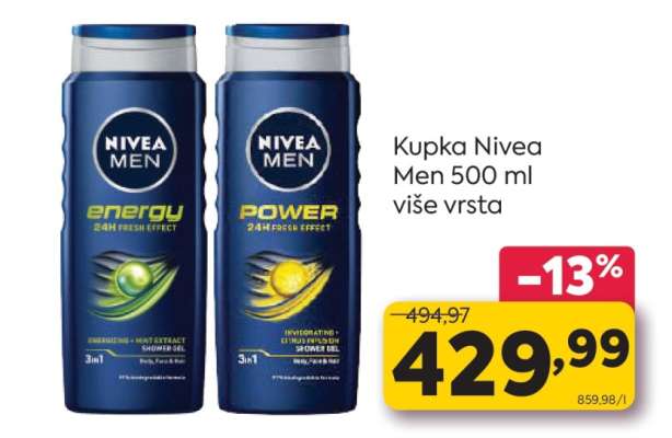 Kupka Nivea Men 500 ml