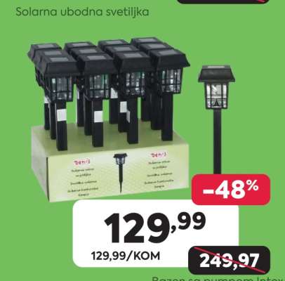Solarna ubodna svetiljka