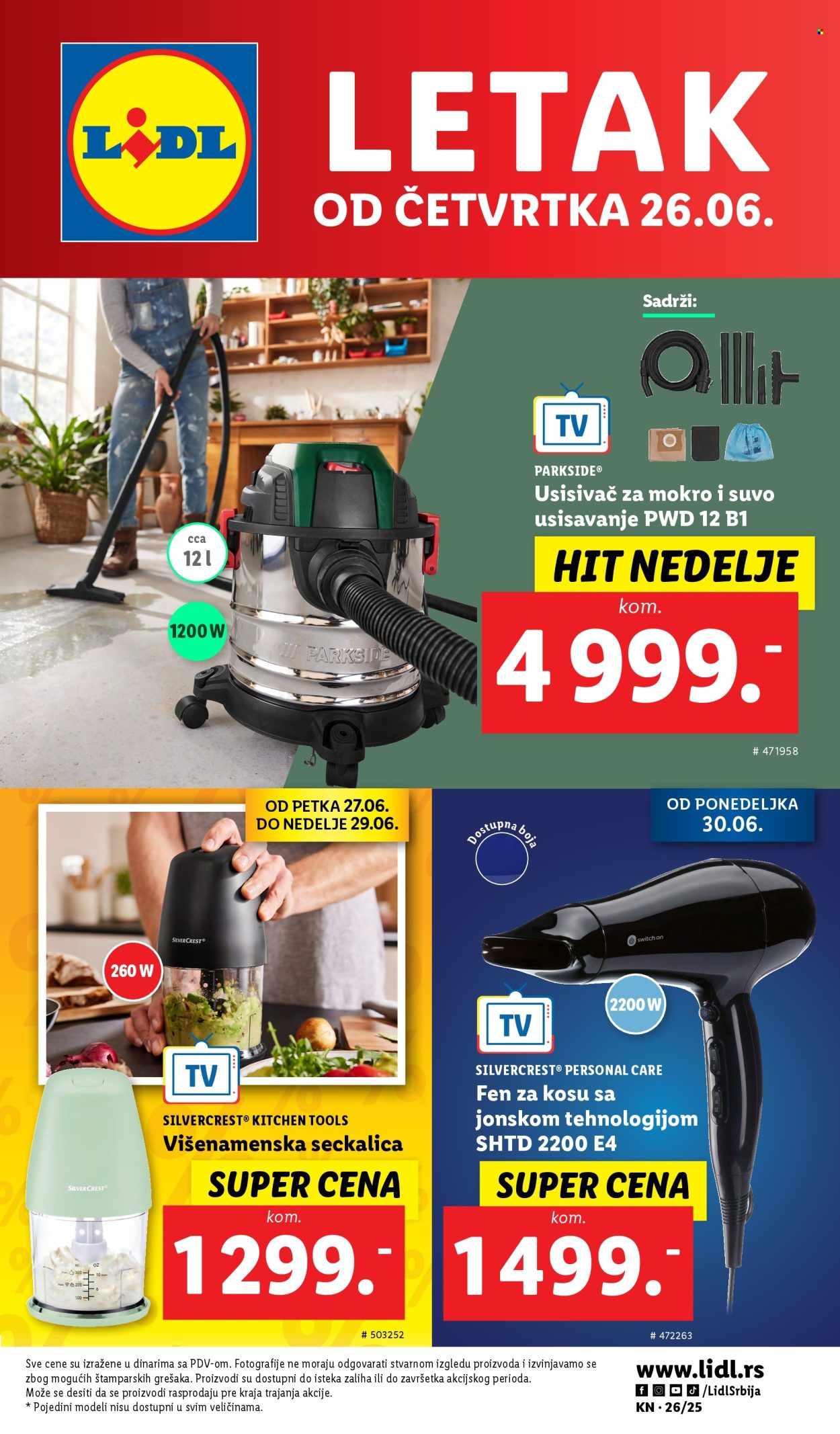 Lidl katalog - 26.06.2025 - 02.07.2025. Stranica 1