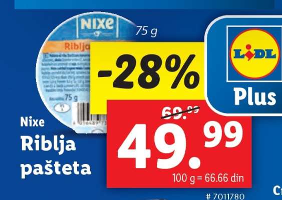 Nixe Riblja pašteta