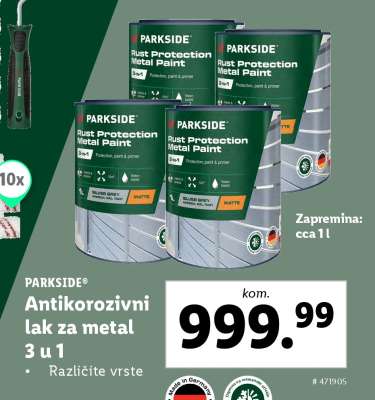 PARKSIDE Antikorozivni lak za metal 3 u 1