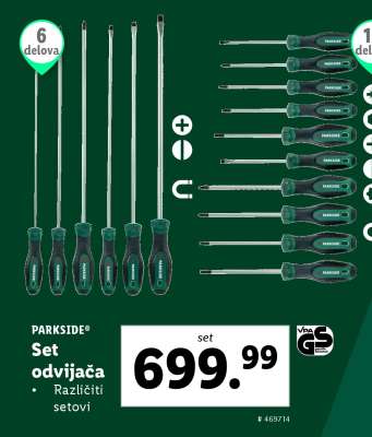 Set odvijača