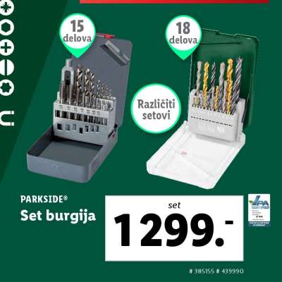 Parkside Set burgija