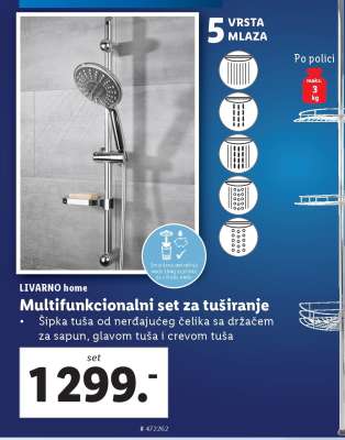 Multifunkcionalni set za tuširanje