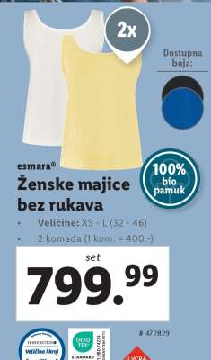 Ženske majice bez rukava