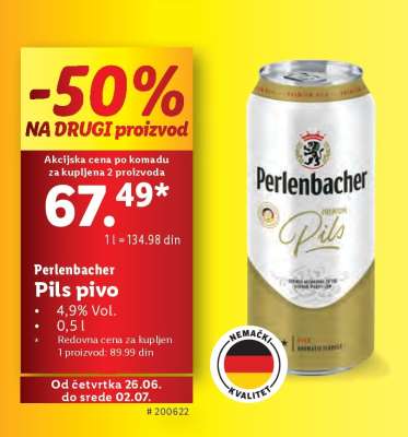 Perlenbacher Pils pivo