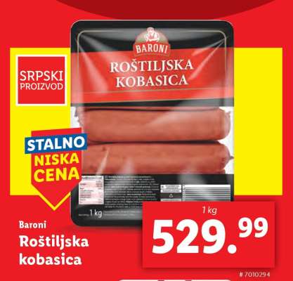 Baroni Roštiljska kobasica