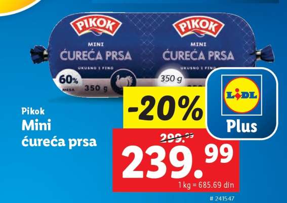 Pikok Mini ćureća prsa