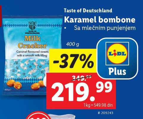 Karamel bombone