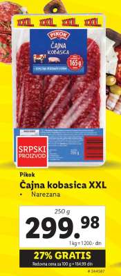 Pikok Čajna kobasica XXL
